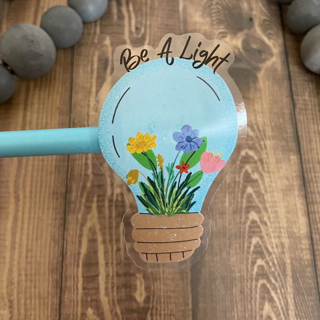 Christian Sticker, Be A Light Sticker, Faith Sticker, Clear Sticker ...