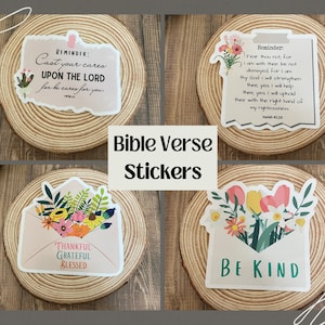 Christian Stickers, Bible Verse Stickers, Water bottle Sticker, Laptop Sticker