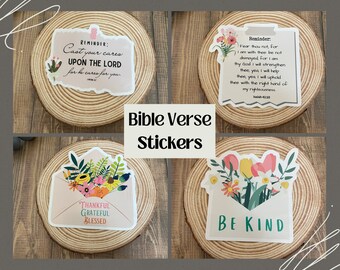 Christian Stickers, Bible Verse Stickers, Water bottle Sticker, Laptop Sticker