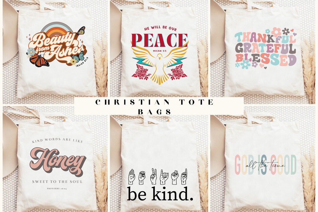 Christian Tote Bag, Faith Tote Bag, Church Tote Bag, Bible Study Bag