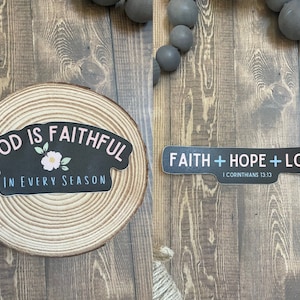 Christian Sticker, Bible Verse Sticker, Faith Sticker, Encouraging Sticker, Water Bottle Sticker, Sticker for Laptop, Scripture Sticker