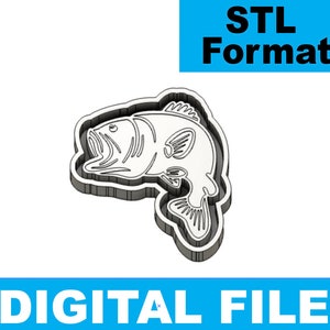 May include: A 3D printable STL file of a bass fish. The file is for digital download only. STL Format.