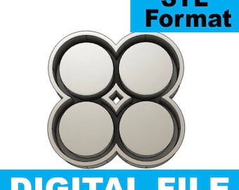 Vent Clip Circle Freshie Blank for Molding 3D printer file STL