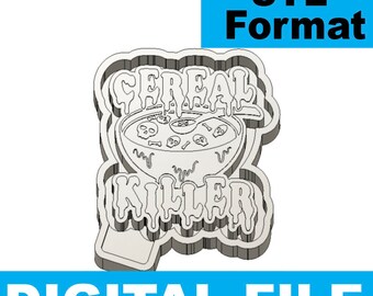 Cereal Killer Freshie Blank for Molding 3D printer file STL / horror / spooky / halloween