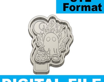 Trick or Treating Ghost  Freshie Blank for Molding 3D printer file STL / horror / spooky / halloween