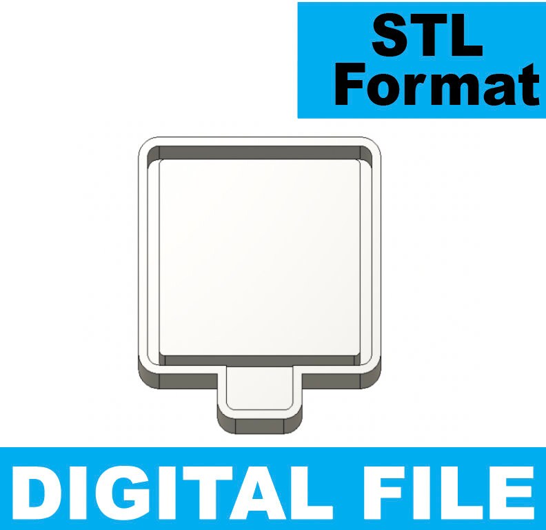 Square Freshie Blank for Molding 3D printer file STL