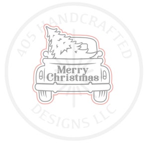 Frohe Weihnachten LKW Laser SVG