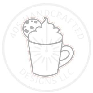Hot Cocoa Cup Laser SVG