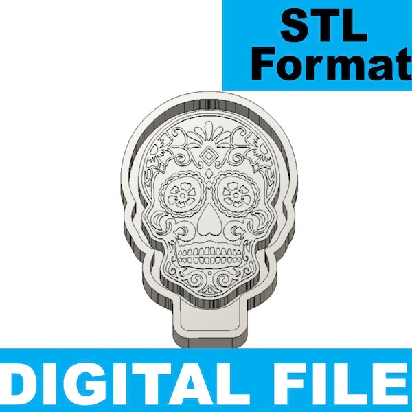 Sugar Skull Stl File - Etsy