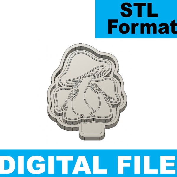 Mushrooms Freshie Blank for Molding 3D printer file STL