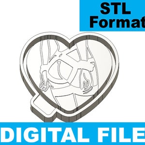 Bondage Heart Freshie Blank for Molding 3D printer file STL