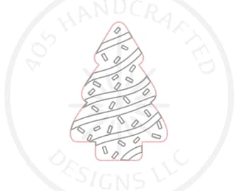 Christmas Tree Cake  Laser SVG