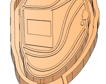 máscara de soldadura en blanco para moldear archivo de impresora 3D STL