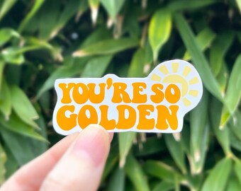 You're So Golden Harry Styles  Waterproof Sticker | Journal | Sun | Scrapbook | Fine Line | One Direction | Preppy | Travel | Gift | Laptop