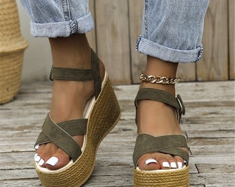 rubber sole wedge heel shoes