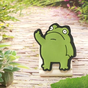Lustiger Frosch Schuhe Anstecker Cartoon Schuh Charms * Geschenk zu Ostern, Adventskalender Nikolaus, Weihnachten