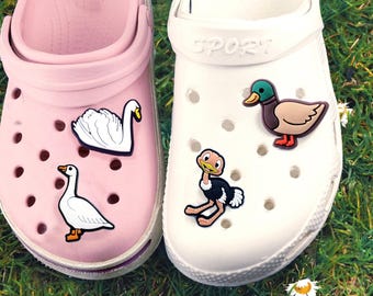 Duck Mallard, Shoes Pin Pendant Swan, Ostrich, Geese, Waterfowl Cat Shoe Charm *
