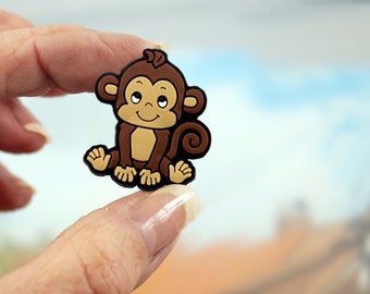 Badge Little Monkey Crocs Monkey Shoe Pin Shoe Charm Chaussures*