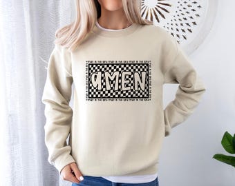 Womens Christian Shirts, Amen Trust in the Lord Christian Shirt, Jesus Lover Sweatshirt, Bible Verse Tee, Religious Gift, Christian Apparel