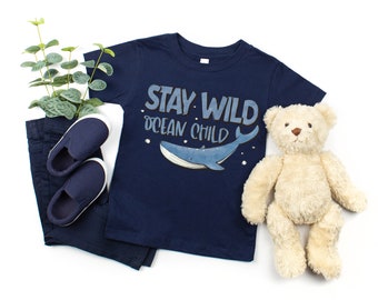 Stay Wild Ocean Child Shirt, Beach Shirt, Toddler Shirt, Summer Shirt, Ocean Tee, Beach Town Tee, Vacation Shirt, Cute Kids T-Shirt