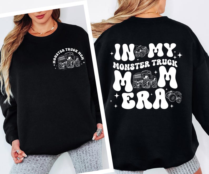 Monster Truck Mom Shirt, Boy Mom Era Tee, Monster Jam Mom Shirt, Race Day Mom Gift, Trendy Mom Graphic Tee image 5