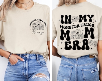 Monster Truck Mom Shirt, Boy Mom Era Tee, Monster Jam Mom Shirt, Race Day Mom Gift, Trendy Mom Graphic Tee