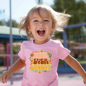 4th Birthday Shirt, Four Ever Groovy, Fourth Birthday, Retro Party Shirt, Groovy Shirt, Girls Birthday Shirt, Birthday Shirt, Gift for Kids