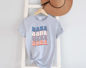 4th Of July Mama Shirt, USA Mama Shirt, American Shirt, Cute 4th Of July Shirt, Patriotic Shirt, Independence Day