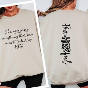 Pow Her Full Shirt, Inspirational Shirt for Women, Women Empowerment Sweatshirt, Strong Women Shirt, Feminist Gift Tee, Girl Power Sweater