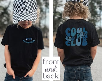 Cool Big Brother Club Shirt, Big Bro, Pregnancy Announcement, Baby Announcement, Cute Toddler Shirt, Toddler Gifts, Funny Tee, Gift for Kids
