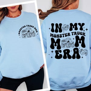Monster Truck Mom Shirt, Boy Mom Era Tee, Monster Jam Mom Shirt, Race Day Mom Gift, Trendy Mom Graphic Tee image 4