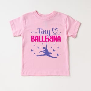 Tiny Ballerina Shirt, Cute Ballet Gift, Youth Ballet Dancer Shirt, Dancer Kids T-Shirt, Gift for Ballerina, Girls Ballet Shirt, Tiny Dancer