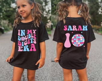 In My Double Digits Era Shirt, Custom 10th Birthday Shirt, In My Birthday Era Gift, 10 Year Old Outfit, Double Digits Era Shirt, Cute Gift