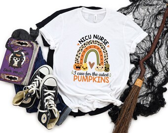 NICU Nurse, Halloween Shirt, Cutest Pumpkins, Neonatal Intensive Care Unit Nurse, Halloween Hospital Party Shirt, Spooky Fall Nurse