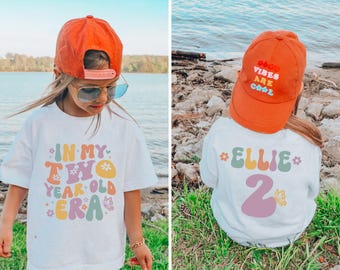 Custom Birthday Shirt, 2nd Birthday Shirt, Second Birthday Gift, 2nd Birthday Party Tee, Two Year Old Era Shirt, Girl Birthday Party Shirt