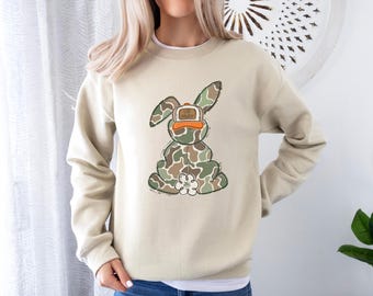 Egg Hunter Easter Shirt, Easter Day Shirt, Camo Easter Bunny Shirt, Happy Easter Shirt Gift, Easter Egg Hunt Sweatshirt, Easter Bunny Shirt