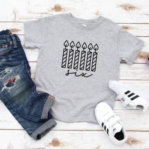 6th Birthday Shirt, Baby Girls Shirt, Sixth Birthday Outfit, Candle Birthday Shirt, Sixth birthday gift, Birthday Boy Shirt, Birthday Girl