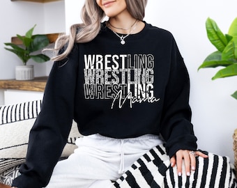 Wrestling Mama Shirt, Wrestling Mom Tee, Wrestling Sweatshirt, Wrestler Mom, Gift for Mom, Mama T-shirt, Mom Gift, Mom Life