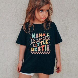 Mama's Dramatic Little Bestie Shirt, Mama's Girl T-Shirt, Retro Kids Shirt, Mama's Little Girl Shirt, Cute Toddler, Toddler Gifts