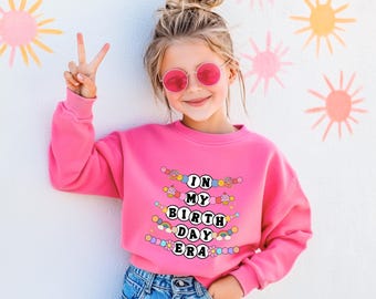 In My Birthday Era Shirt, Birthday Girl Party Tee, Retro Friendship Bracelet Birthday Tee, Girls Aesthetic Shirt, Disco Birthday Top