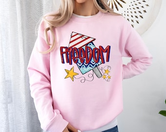 Freedom T-Shirt, Firework 4th of July T-shirt, Fourth of July Shirt, 4th of July Shirt, Patriotic Shirt, Independence Day Shirt