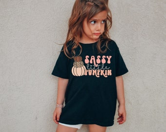 Sassy Little Pumpkin Shirt, Fall Tee, Cute Pumpkins Shirt, Thanksgiving Tee, Gifts for Kids, Halloween Shirt