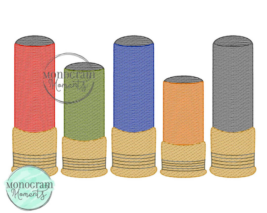 Shotgun Shells Embroidery Design Trendy Embroidery Design Etsy