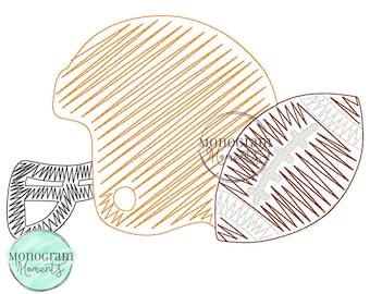 Football Embroidery Designs, Football Team Embroidery, Trendy Embroidery Design, Embroidery Design Trendy, Bean Stitch Sketch, Helmet Design