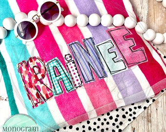 Scribble Bean Applique BX Font, Bean Stitch Embroidery Font, Applique Embroidery Font, Trendy Embroidery Designs, Embroidery Designs Trendy