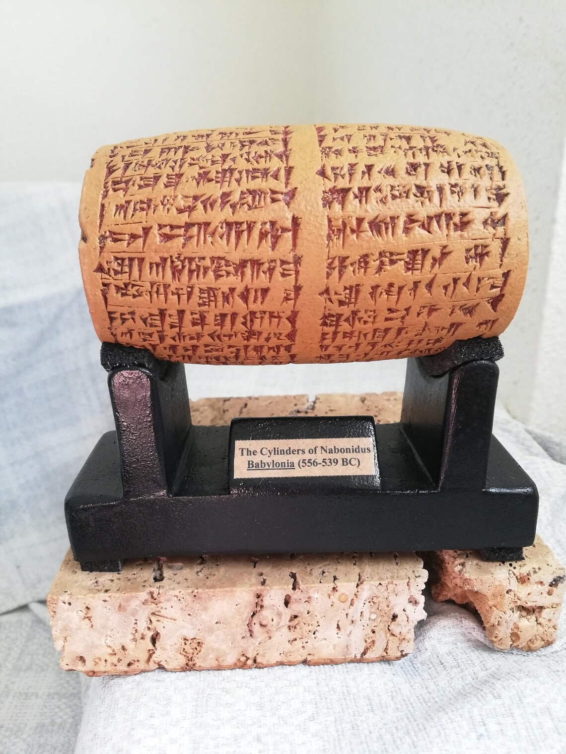 Cyrus Cylinder Replica: Nabonidus Inscription, Fired Clay - Etsy