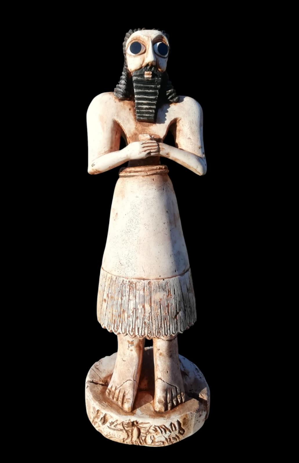 Tell Asmar Replica/eshnunna Statuettes/standing Male Worshipper