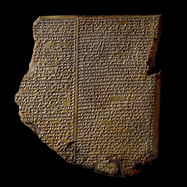 Epic of Gilgamesh Tablet/Epic of Gilgamesh Flood Story from Nineveh Recreation Clay Tablet