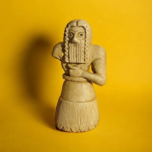 Figurines votives sumériennes/Résumé de personnes en prières Tell Asmar/Sculptures d'Asmar/Statues Tell Asmar/Temple d'Abou à Asmar 3