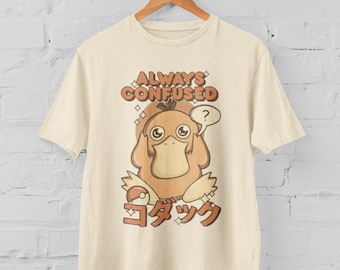 Immer Verwirrt Taschenmonster Grafik T-Shirt Anime T-Shirt Geschenk Idee Für Ihn Für Sie